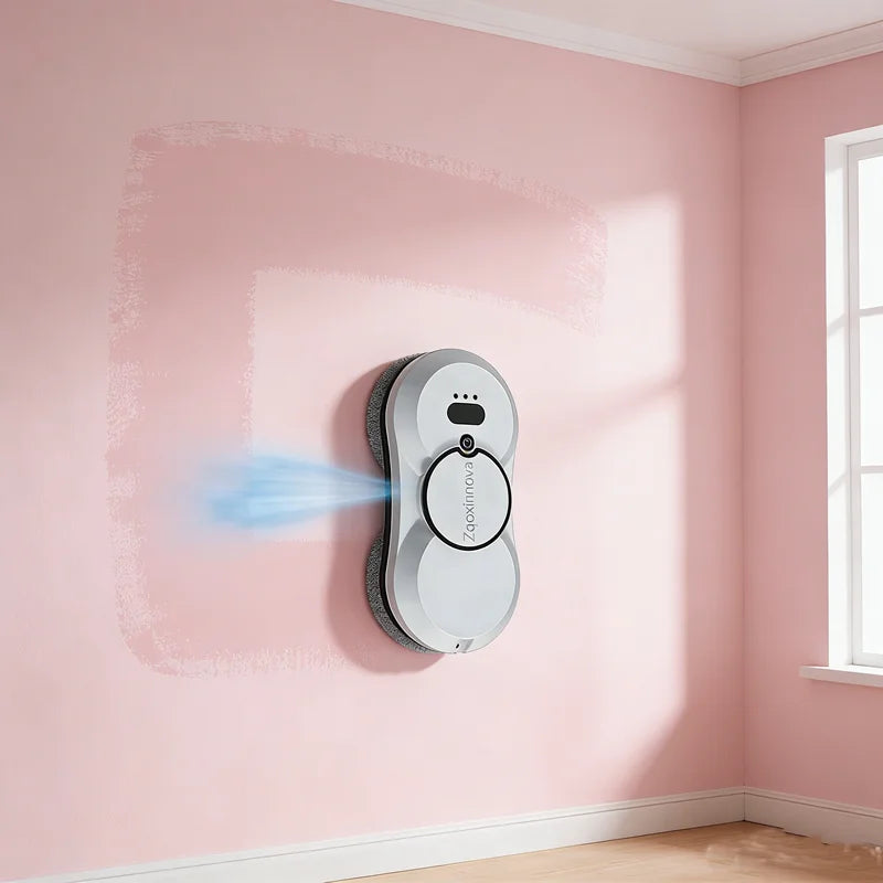 Water Spray Home Window Cleaning Robot With Tank Smart Windo