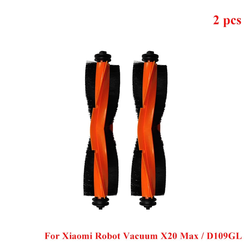 For Xiaomi Robot Vacuum X20 Max / D109GL Parts Main Brush Side Brush Hepa Filter Mop Cloth Dust Bag Replacement Accessories