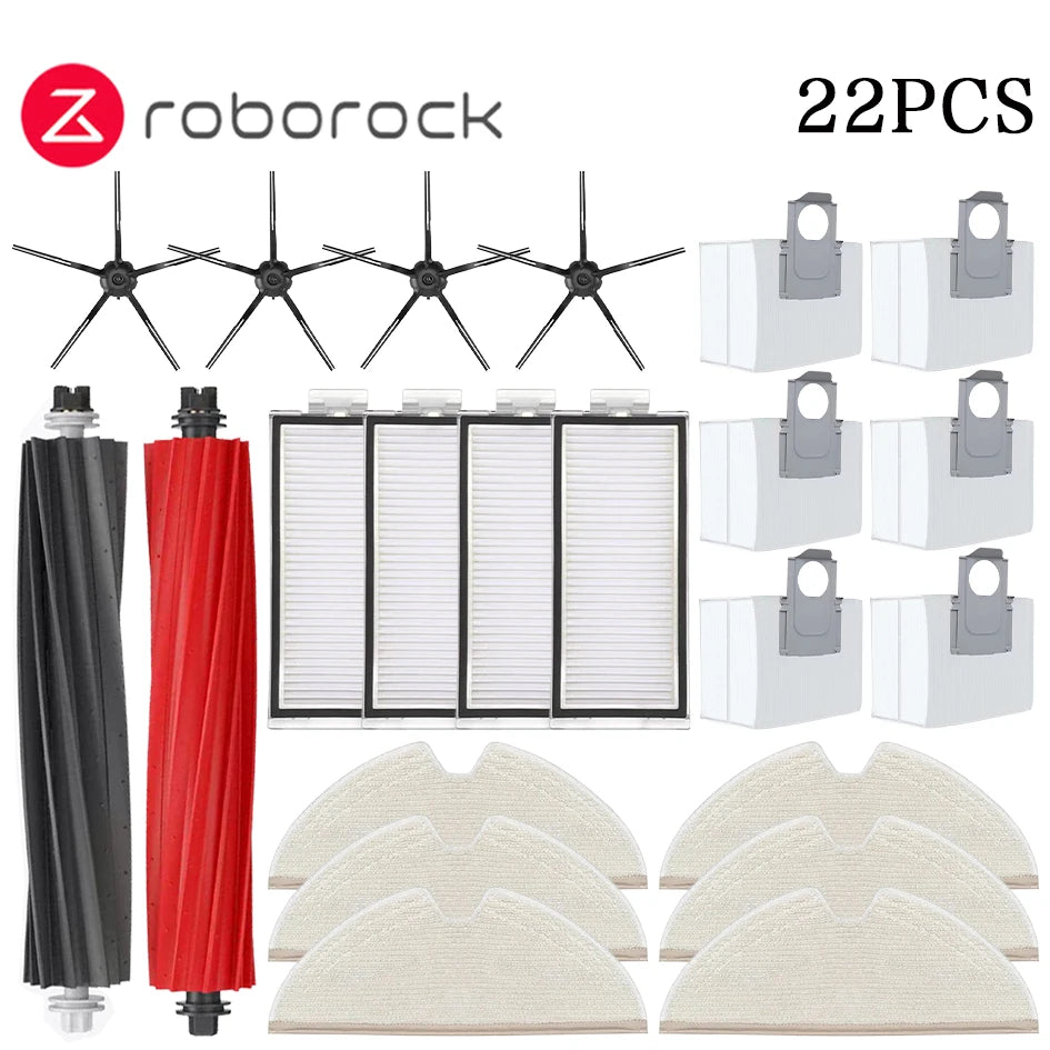 Roborock Q8 Max / Q8 Max+ / Q5 Pro / Q5 Pro+ Robot Vacuum Cleaner Accessories Main Brush Cover HEPA Filter Mop Pad Spare Parts