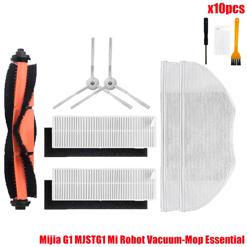 For Xiaomi Mijia G1 MJSTG1 Mi Robot Vacuum Mop Essential Vacuum Cleaner Side / Main Brush Cover Hepa Filter Mop Cloth Parts