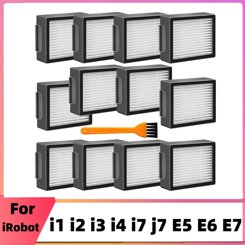 Hepa Filter Side Brush Replacement Parts for iRobot Roomba E I J Series E5 E6 i7 i6 i1 i2 i3 i3+ i4 i8 E7 Vacuums Cleaner Part