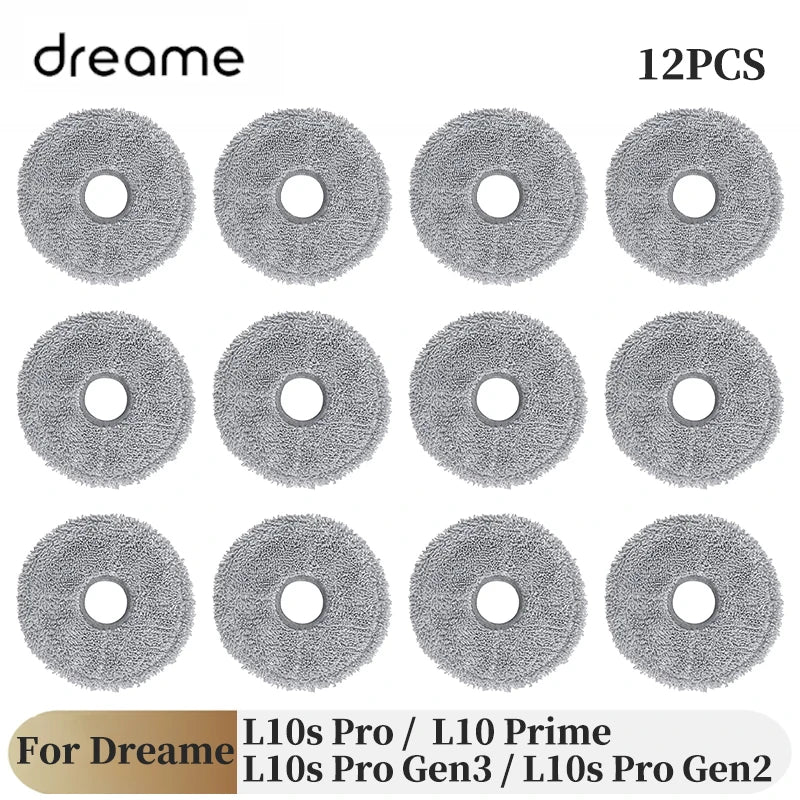 For Dreame L10s Pro Gen 3 / L10s Pro Gen 2 / L10s Pro / L10 Prime Robot Vacuum Spare Parts Main Side Brushes Mop Cloths Filters