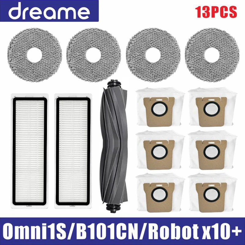 Dreame L10s Ultra / S10 Pro Accessories Mijia Omni 1S B101CN Robot X10+ Vacuum Main Side Brush Filter Mop Parts