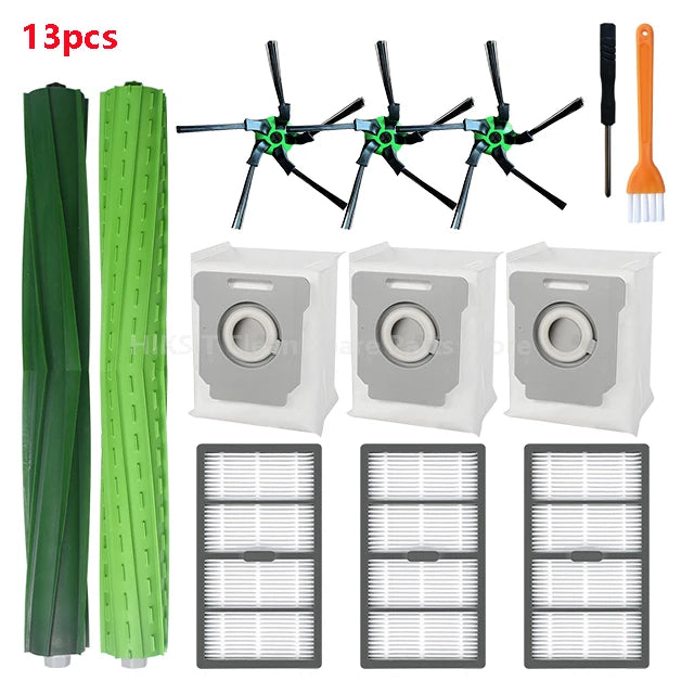 For IRobot Roomba S9 9150 / S9+ Plus 9550 Robot Vacuum Cleaner Accessories HEPA Filter Main / Side Brush Dust Bag Spare Parts