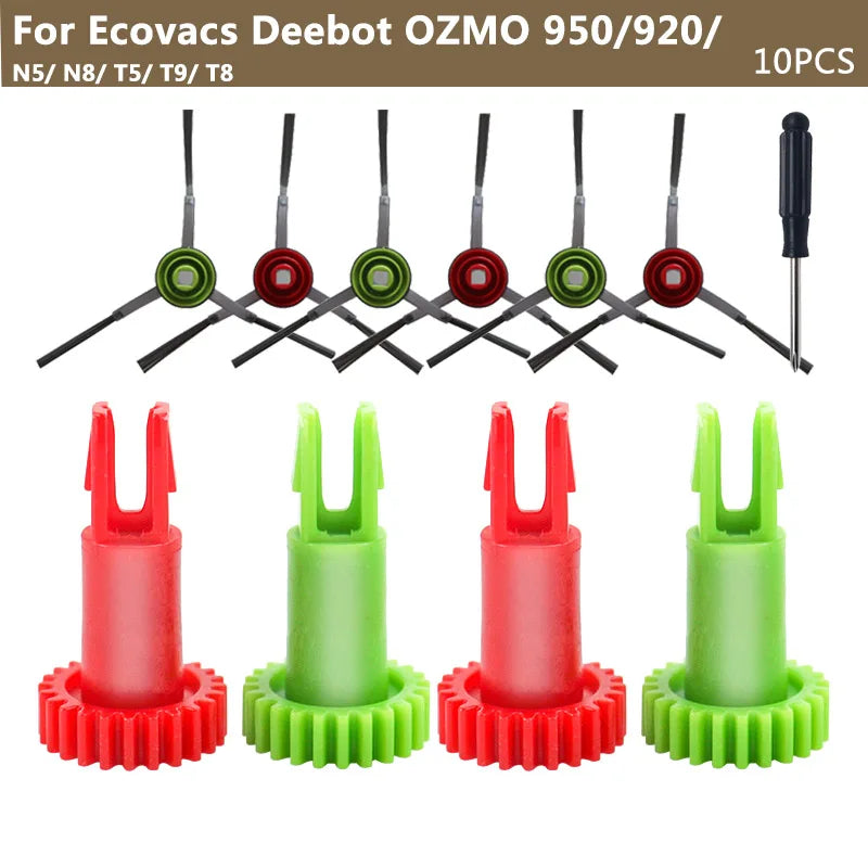 For ECOVACS DEEBOT OZMO 950/920/ N5/ N8/ T5/ T9/ T8 Replaceable Side Brush Motor Snap Gear Spare Parts Sweeping Vacuum Cleaner