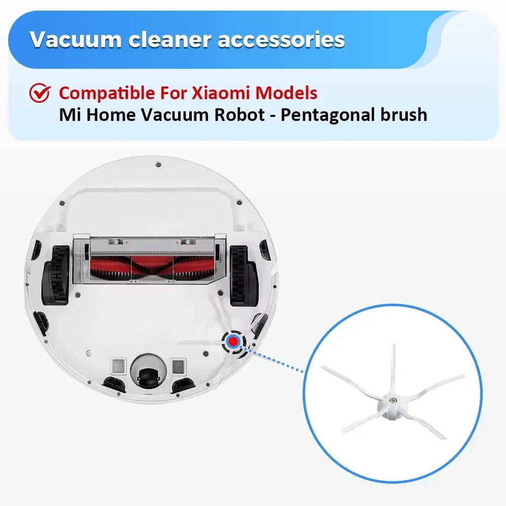 Main Brush Side Brush HEPA Filter Mop Cloth Kit Parts for Ro