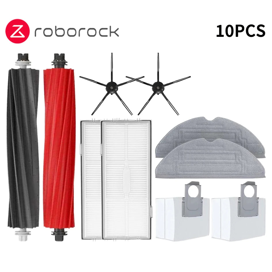 Roborock S8 Pro Ultra S8+ Robot Vacuum Cleaner Mop Choth Vacuum Bags Accessories Side Brush Filter Replaceable Spare Parts