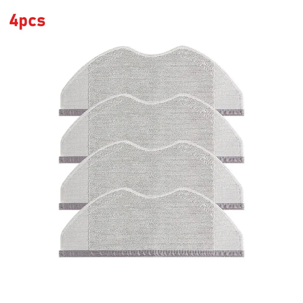 2/4/5/6/8/10/15/20pcs Mop Cloth For Xiaomi Robot Vacuum S40 OV81 S40C E101 H40 OV51 Robot Vacuum Cleaner Washable Mop Pads Part