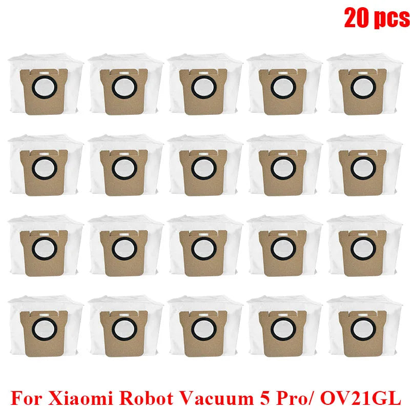 Fit For Xiaomi Robot Vacuum 5 Pro/ OV21GL Robot Vacuum Cleaner Main Side Brush Hepa Filter Mop Cloths Dust Bag Replacement Parts