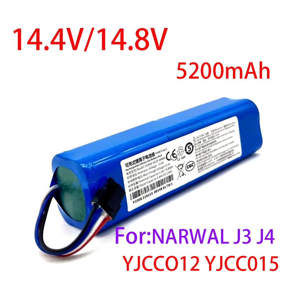 14.4v/14.8v 5200mAh 100% New Rechargeable Li-ion Battery for