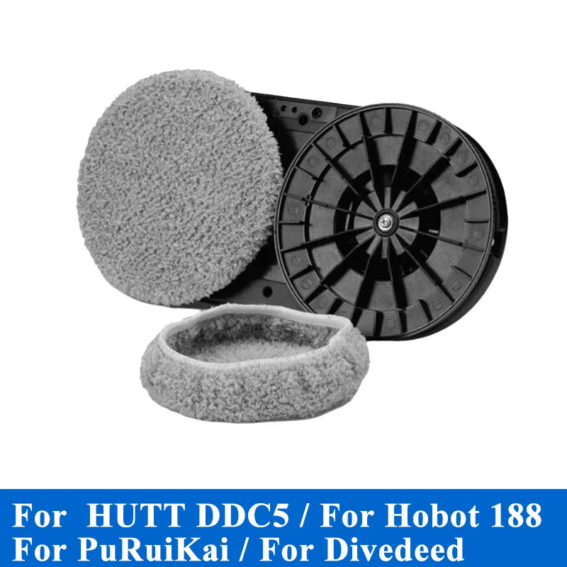 Microfiber Cleaning Mop Pads For HUTT DDC5 DDC55 14.5cm Wash