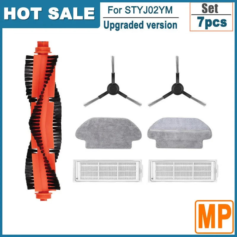 Compatible For Xiaomi Robot Vacuum S10 S12 B106GL / Mop 2S XMSTJQR2S Replacement Main Side Brush Filter Cloth Parts Accessories