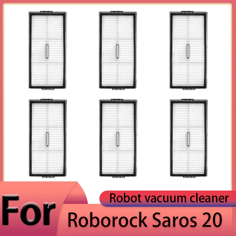 Roborock Saros 20 Robot Vacuum Cleaner Accessories Main Brush Side Brush HEPA Filter Mop Cloths Dust Bag Spare Parts