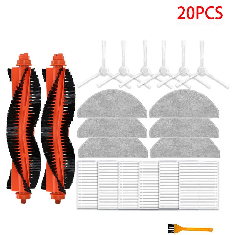 For Xiaomi Robot Vacuum S20 / D106 Accessories Main Side Bru