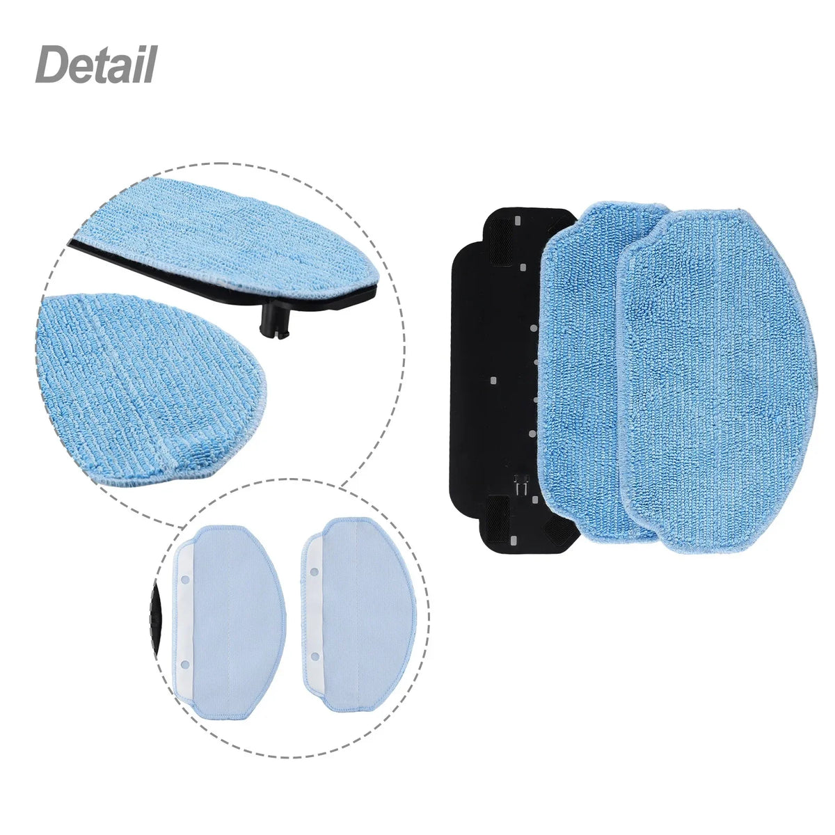 Spare Replacement Parts Mop Bracket Pads Kit For MAMNV BR150