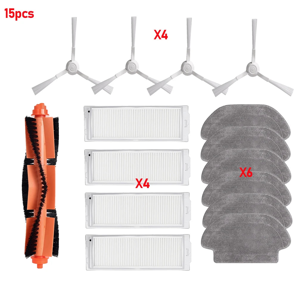 For Xiaomi Robot Vacuum S10 S12 T12 B106GL 3C and Mop 2S Accessories Main Side Brush Mop Cloth Filters Vacuum Cleaner Parts