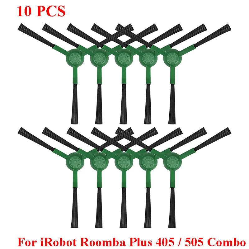 For Irobot Roomba Plus 405 Combo/505 Combo Robot Vacuum Cleaner Main Brushes Side Mop Cloths Filters Dust Bags Accessories Kit
