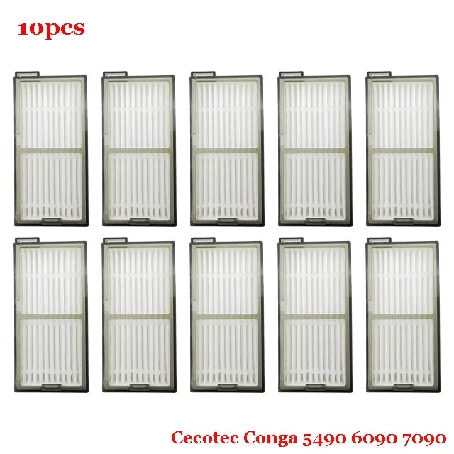 Accessories For Cecotec Conga 5490 6090 7090 Robot Vacuum Cleaner Main Side Brush Hepa Filter Mop Cloth Replacement Spare Parts