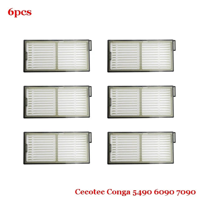 Accessories For Cecotec Conga 5490 6090 7090 Robot Vacuum Cleaner Main Side Brush Hepa Filter Mop Cloth Replacement Spare Parts
