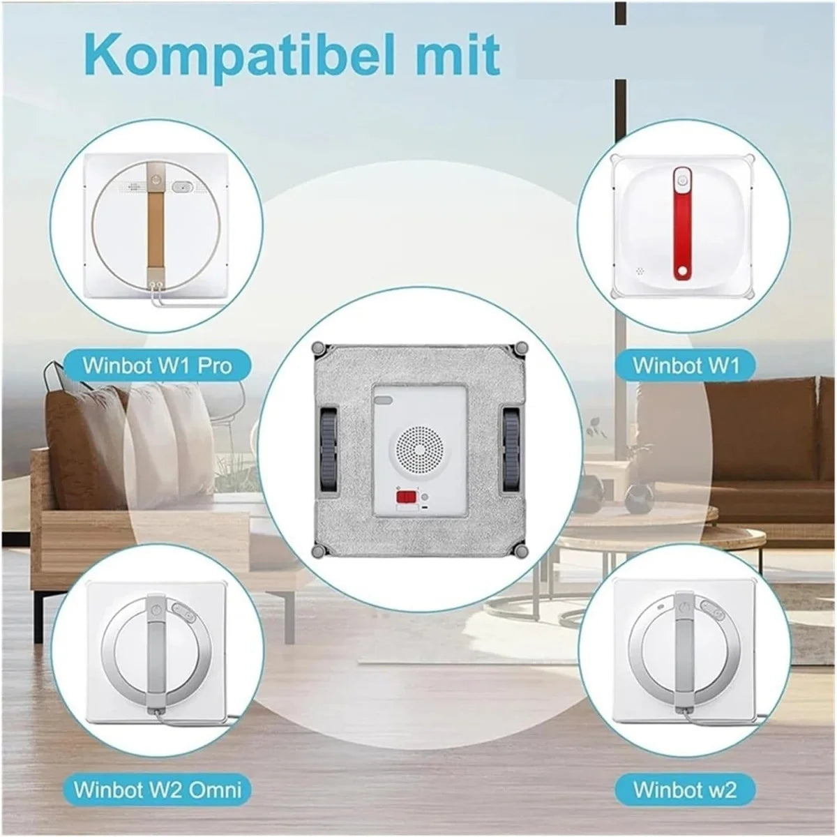 For Ecovacs Winbot W1 Pro / W1 / W2 Omni / W2 Microfibre Mop
