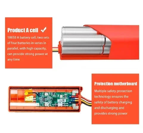 14.4V 12800mAh Replacement Battery for XiaoMi 1S Roborock S5