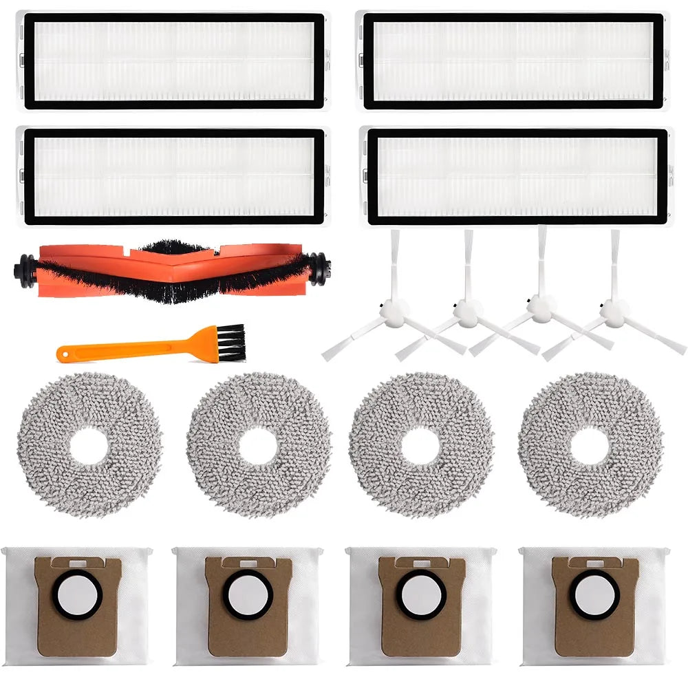 Dust Bag Mop Cloth Accessories For Xiaomi Robot Vacuum X20+/X10+/X20 Plus/X10 Plus Main Side Brush Hepa Filter Replacement Parts