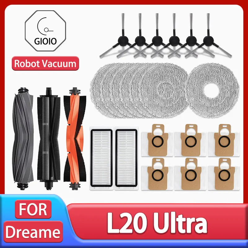 For Dreame L20 Ultra Robot Vacuum Spare Parts Rubber Main Si