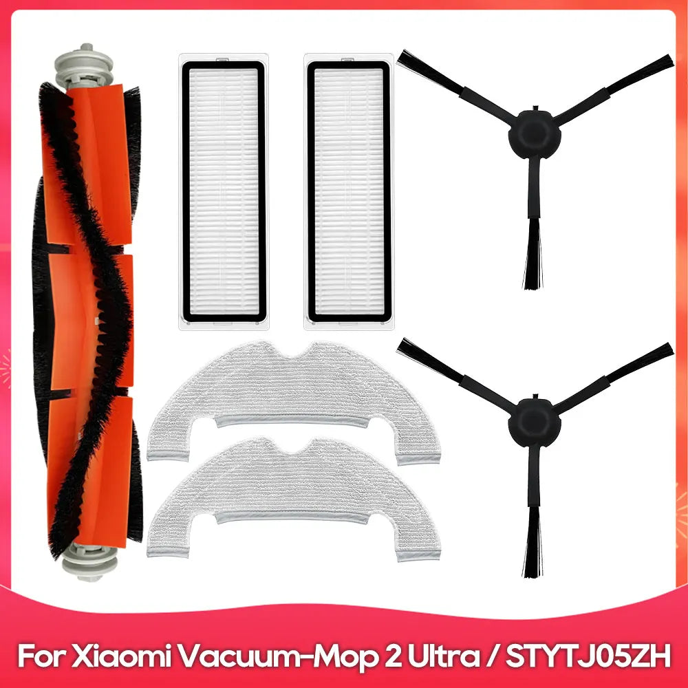 Fit For ( Xiaomi Mi Robot Vacuum Mop 2 Ultra / STYTJ05ZHM ) Main Side Brush Hepa Filter Mop Rag Dust Bag Replacement Spare Part