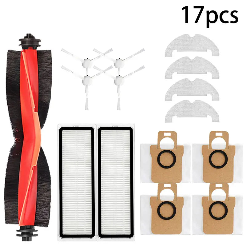 For Xiaomi Robot Vacuum X10 Robot Vacuum Cleaner Parts Replacement Main Side Brush Hepa Filter Mop Cloth Dust Bag Accessories