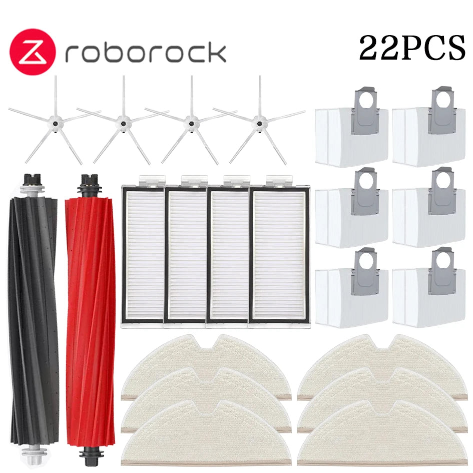 Roborock Q8 Max / Q8 Max+ / Q5 Pro / Q5 Pro+ Robot Vacuum Cleaner Accessories Main Brush Cover HEPA Filter Mop Pad Spare Parts