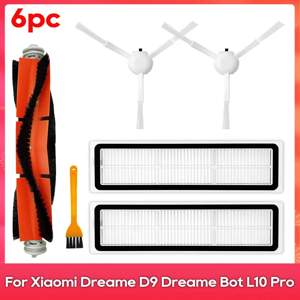 Compatible For ( Dreame D9 L10 Pro Trouver Robot LDS Vacuum Finder ) Spare Parts Accessories Main Side Brush Mop Hepa Filter