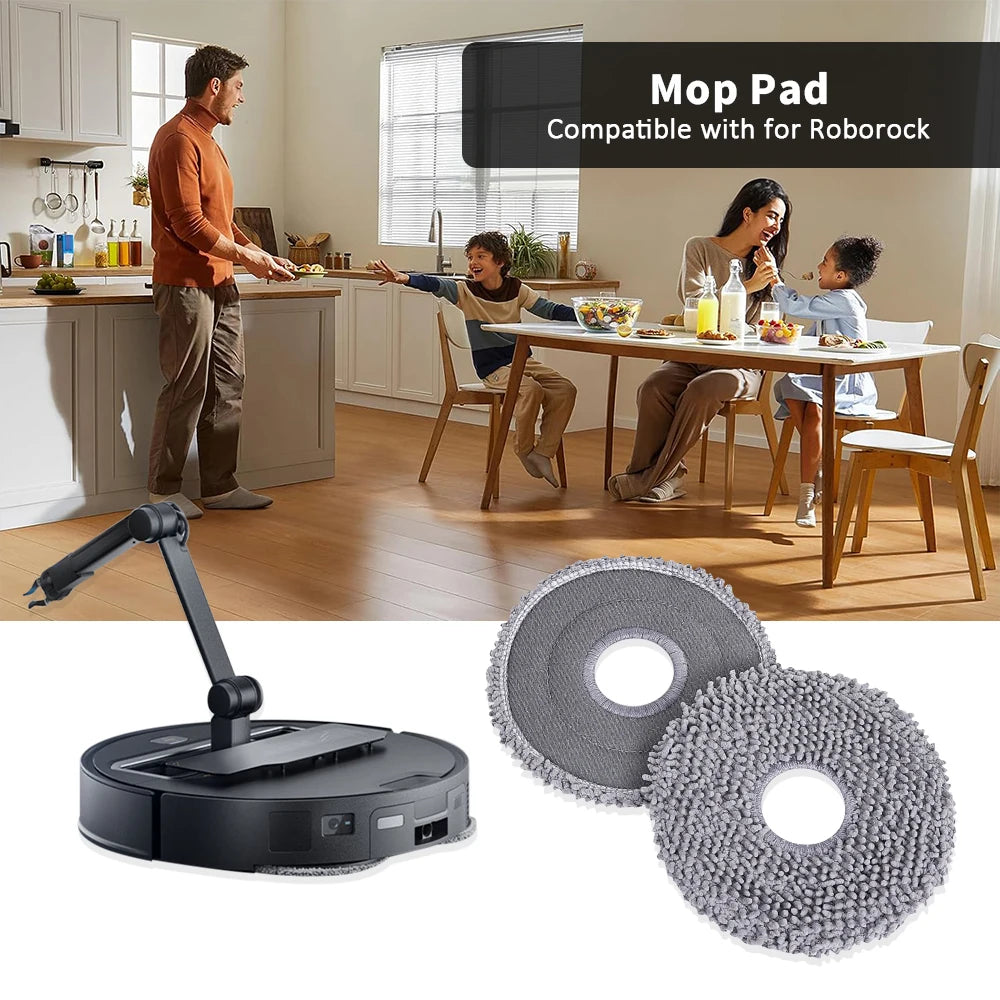 Mop Pads For Roborock Q Revo Master/Q Revo S/Q Revo Pro/Q Re