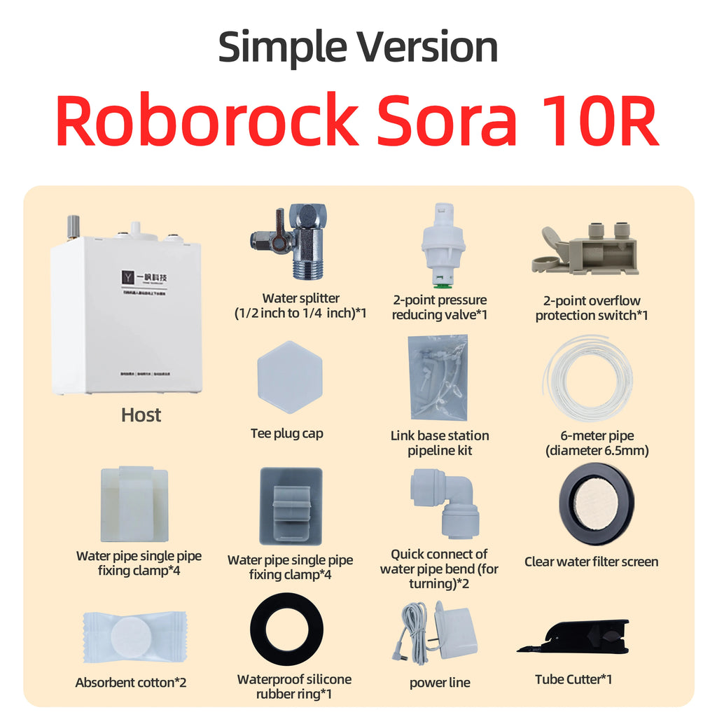Ecovacs X11 X12 T90 X9 T50 X8 X1 Robot Vacuum Water Change Kit Auto Water Refill and Drain Water Hookup Accessories ModuleM