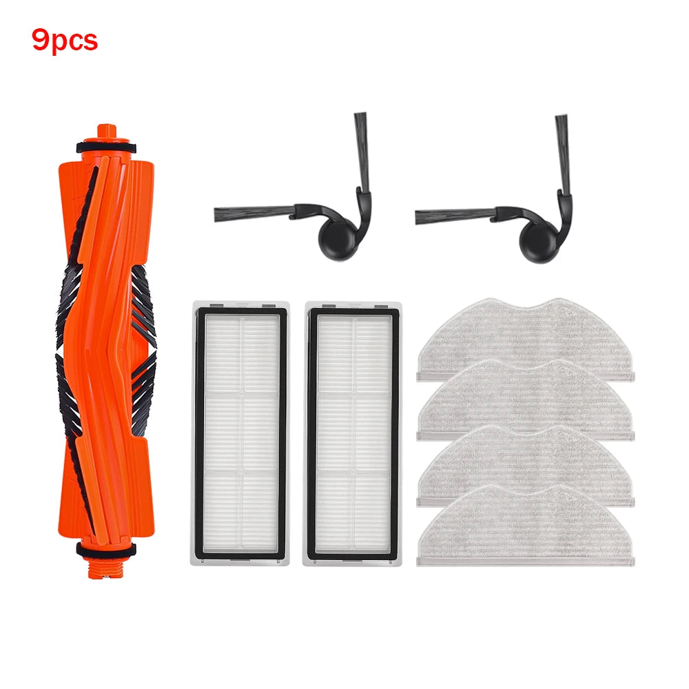 Replacement Consumable Kit For Xiaomi S40 OV81 Robot Vacuum Main Roller Side Brush HEPA Filter Mop Pad Spare Accessories