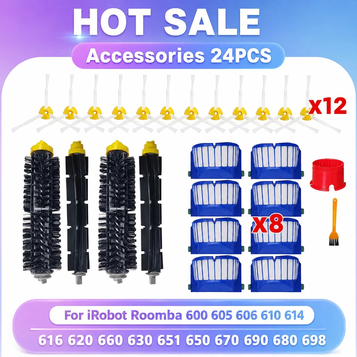 Fit For iRobot Roomba Serie 600 605 614 620 660 630 631 650 