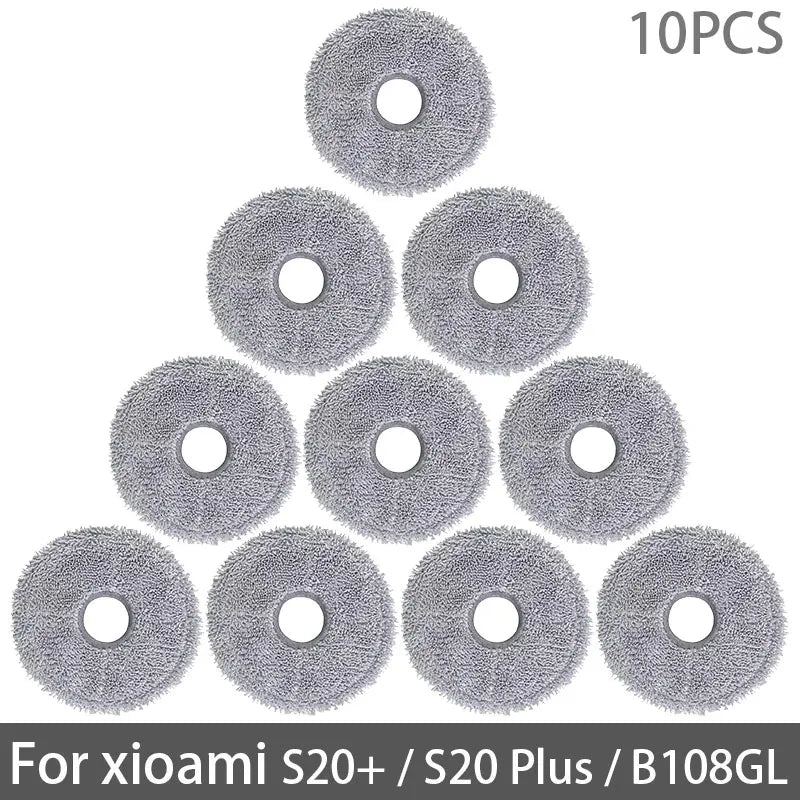 For Xiaomi Robot Vacuum S20+ / B108GL / B108CN / B113CN Parts Accessories Main Side Brush Hepa Filter Mop Cloth Replacement