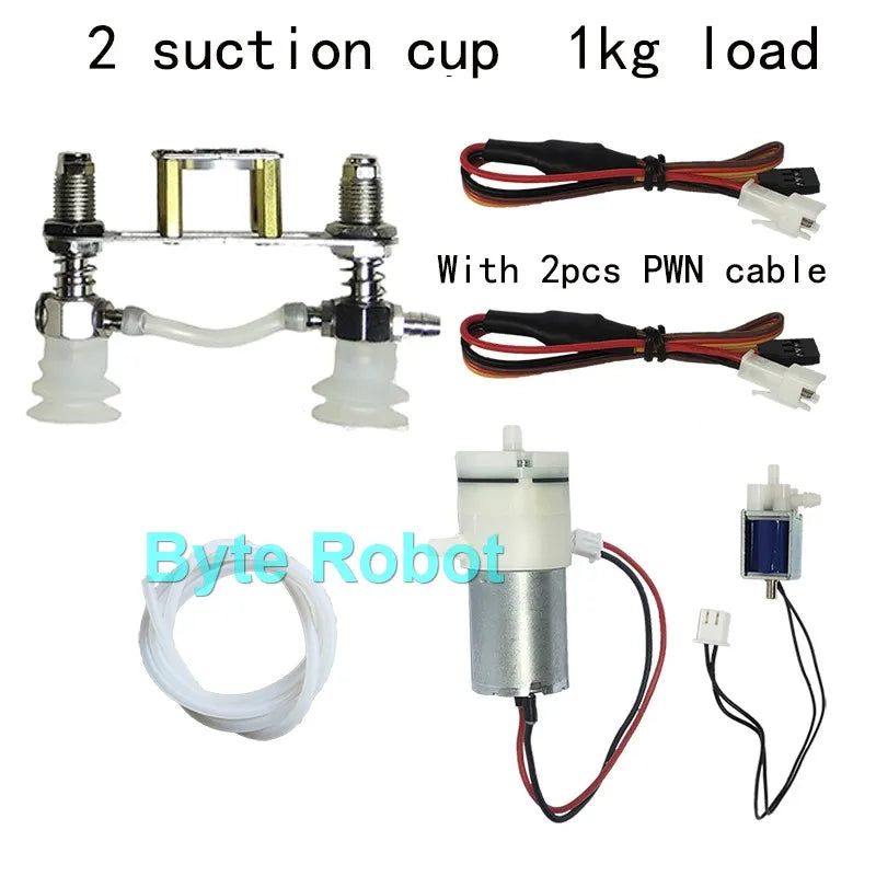 0.3/1/3/6/10/20kg Mechanical Arm Vacuum Pump Suction Cup with PWN Control Switch Sucker for Robot Arm for UNO R3 Programmable