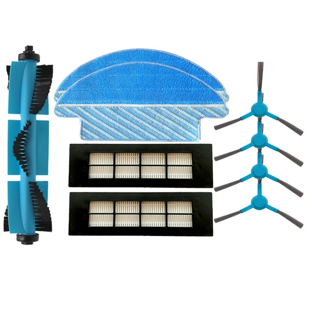 For Cecotec Conga 3090 Main Roller Side Brush Hepa Filter Mop Cloth Rag Robot Vacuum Cleaner Accessories Replacement Parts Kit