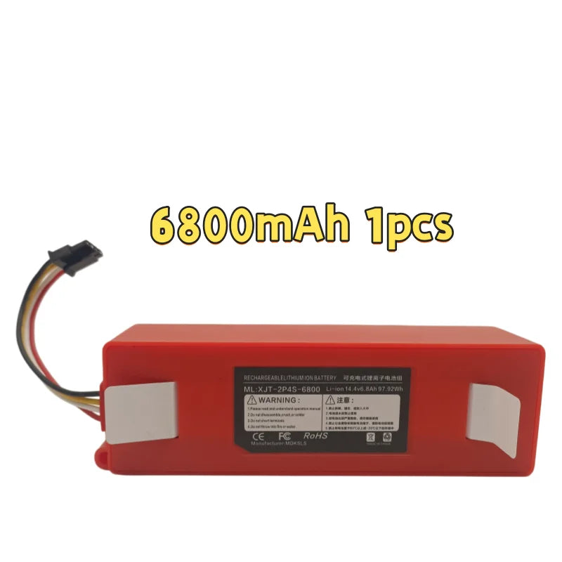 100% Original BRR-2P4S-5200S Robotic Vacuum Cleaner Replacement Battery For Xiaomi Roborock S55 S60 S65 S50 S51 S5 MAX S6 Parts
