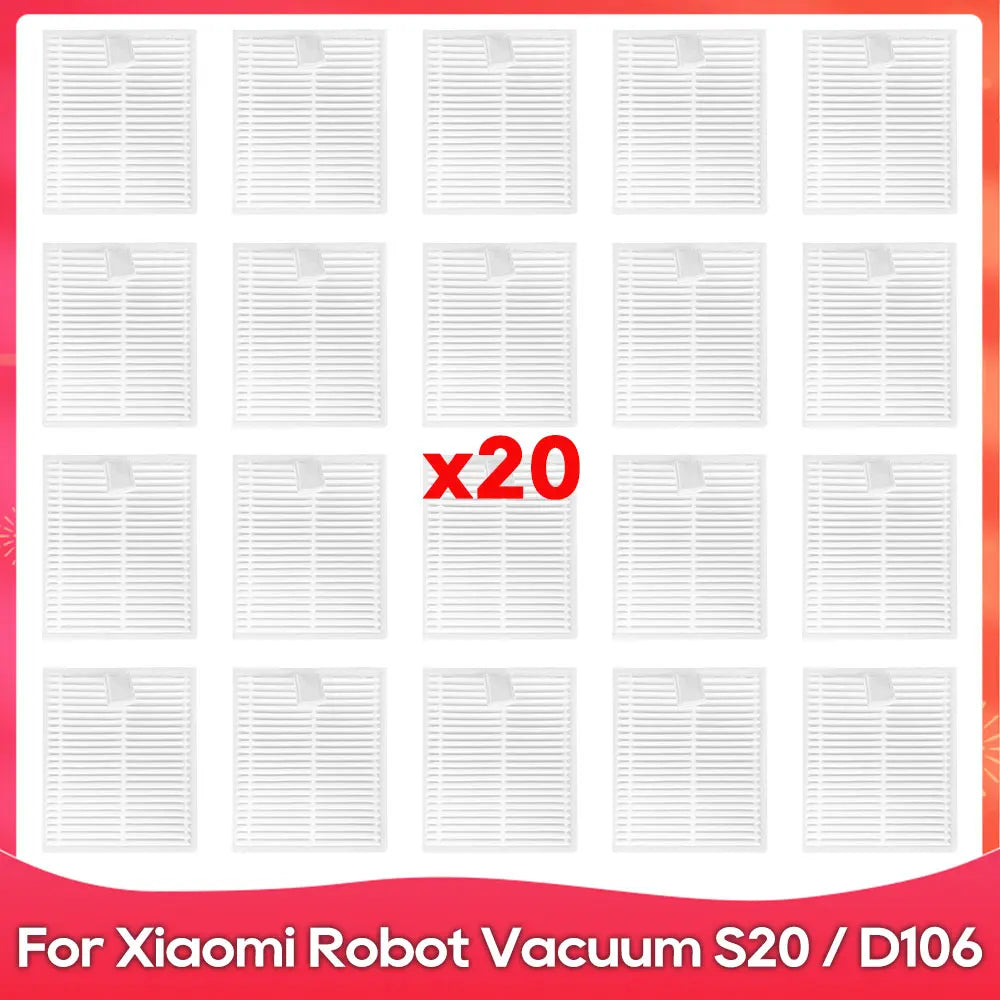 Fit For ( Xiaomi Robot Vacuum S20 D106 E12 E10 B112 ) Part Accessories Main Side Brush Mop Filter Robot Vacuum Cleaner Kit