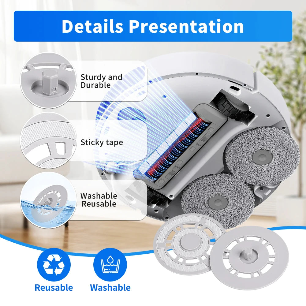 For Dreame S10 Pro For Xiaomi B101CN Mop Cloths Holder Acces