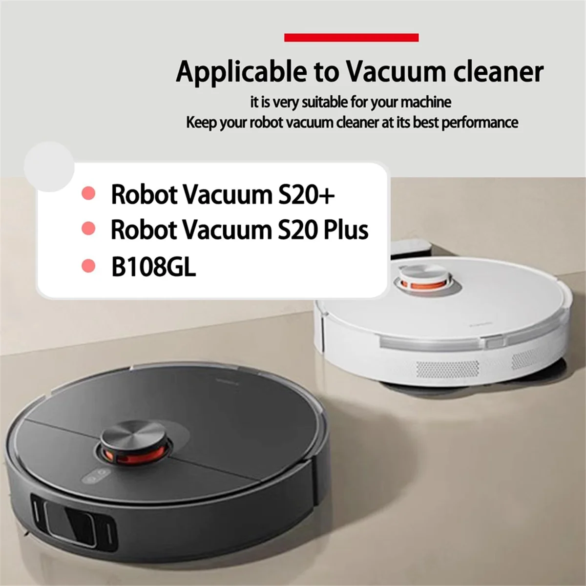 New For Xiaomi S20 Plus S20+ Robot Vacuum Cleaner Main Side 