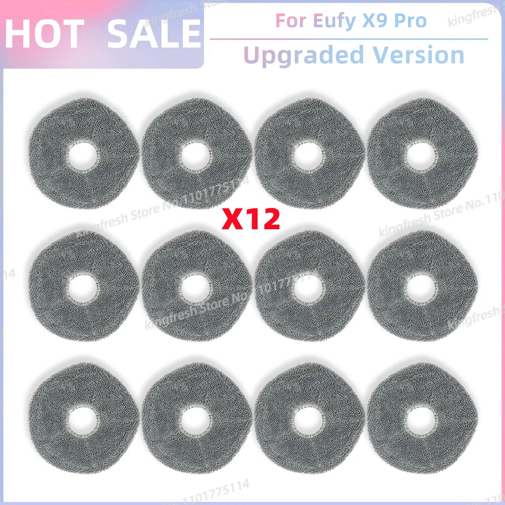 Compatible For Eufy X9 Pro Robot Vacuum Replacement Parts Main Roller Side Brush Hepa Filter Mop Cloth Pad Accessories