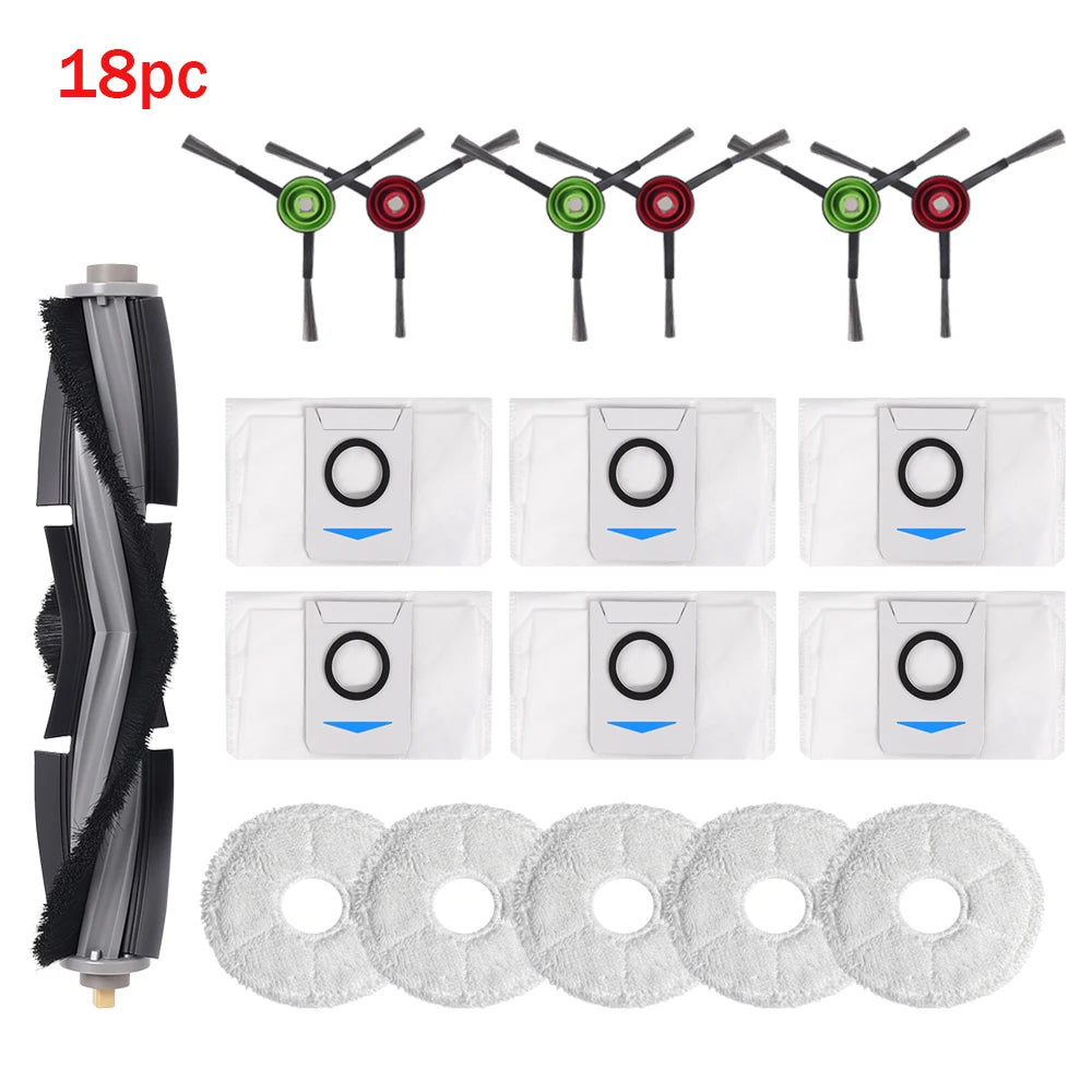 For Ecovacs Deebot T10 TURBO/OMNI/X1 TURBO/OMNI/X1S PRO Vacuum Cleaner Parts Filter Mop Dust Bag Main Side Brush Cover