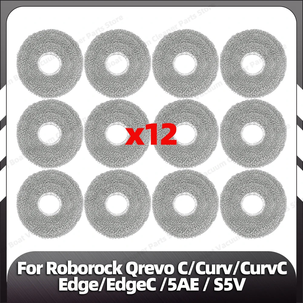 Fit for Roborock Qrevo C/QrevoC Pro/Curv/CurvC/Edge/EdgeC/5AE/S5V/S5X/5AI/5XC Main Side Brush HEPA Filter Mop Pad Dust Bag Parts
