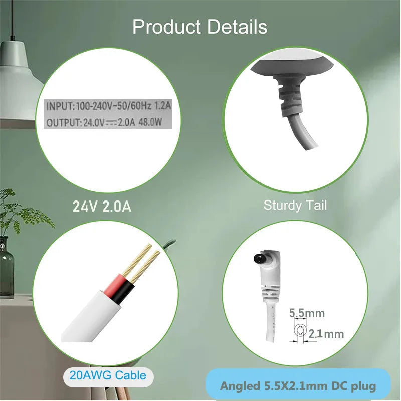 Replacement Power Adapter for Mi Smart Air Purifier 4 Lite S