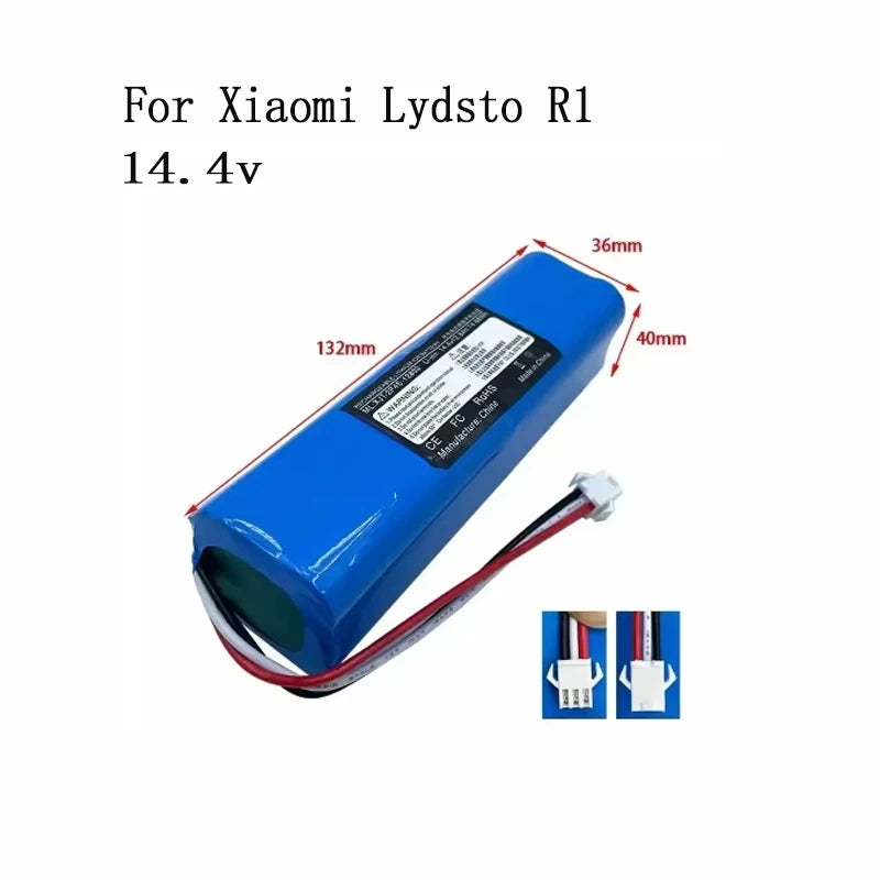 6800mAh/9800mAh/12800mAh for XiaoMi Lydsto R1 Viomi S9 Roidm