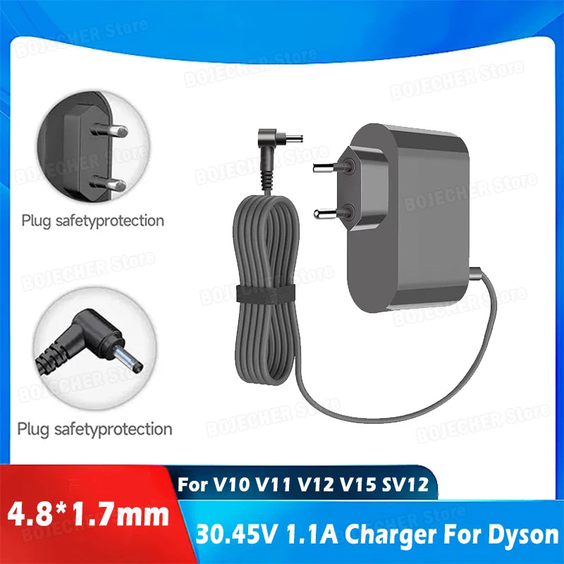 30.45V 1.1A Charger Fits For Dyson V10 V11 V12 V15 SV12 SV14