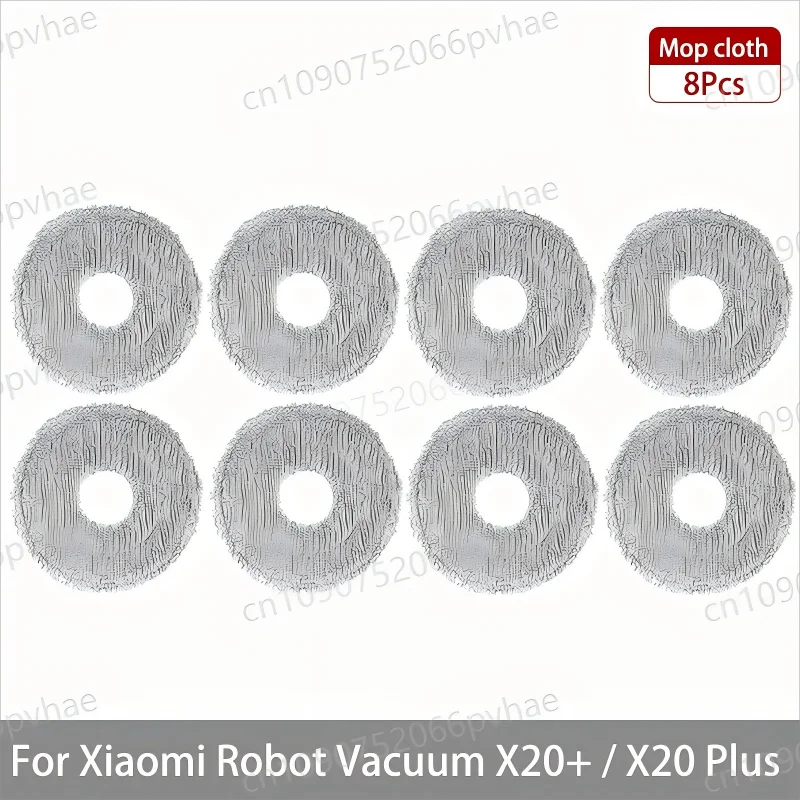 For Xiaomi Robot Vacuum X20+ / X20 Plus Parts Accessories Main Brush Side Brush Hepa Filter Mop Cloth Dust Bag Replacement Spare