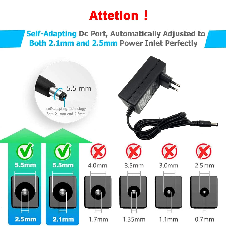 16.8V 1A Wall Adapter Charger for Massage Gun Intelligent 18